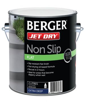 Berger Jet Dry Non Slip Texture - White Base
