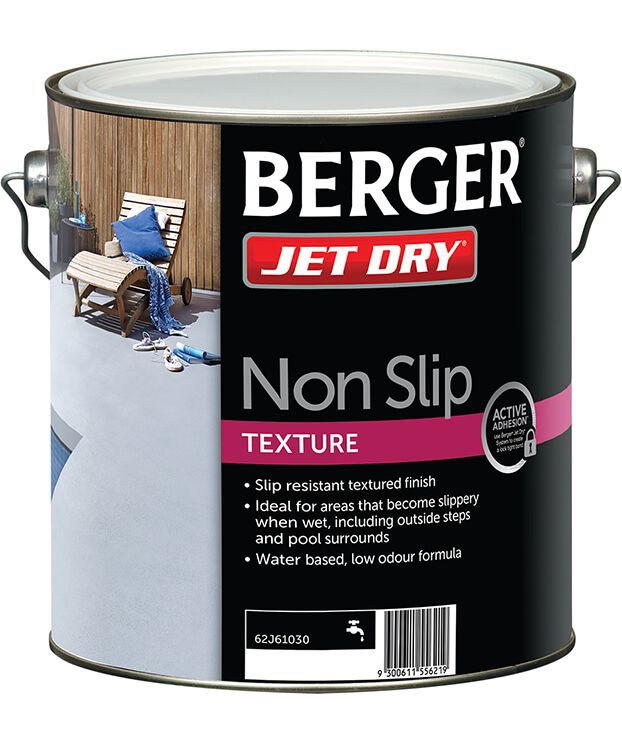 Berger Jet Dry Non Slip Texture - White Base